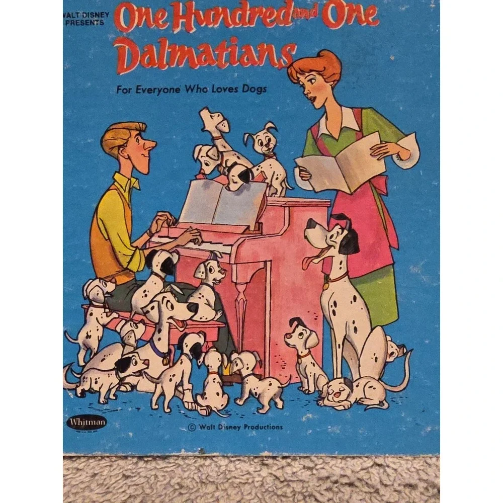 Vintage ONE HUNDRED AND ONE DALMATIONS Whitman Tell A Tale Book‎ 8825 1960